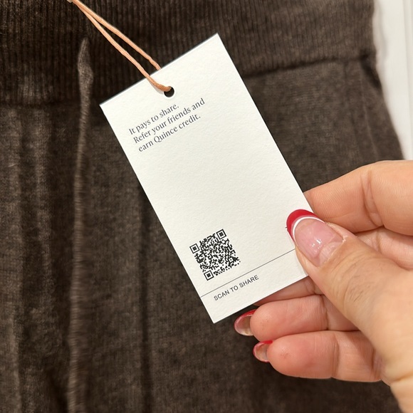 Quince Mongolian Cashmere Sweatpants/Brown/XS - Picture 3 of 10